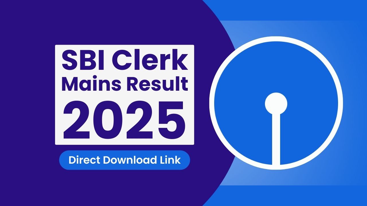 SBI Clerk Mains Result 2025