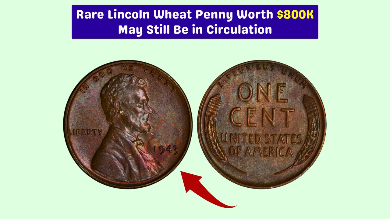 1943 bronze Lincoln Wheat Penny